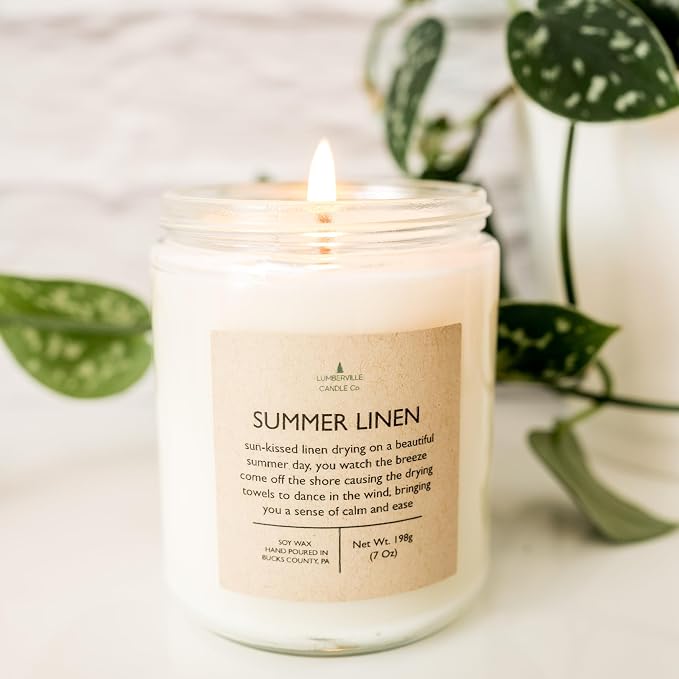 Handmade | Soy Candle (Summer Linen, 8 oz.)