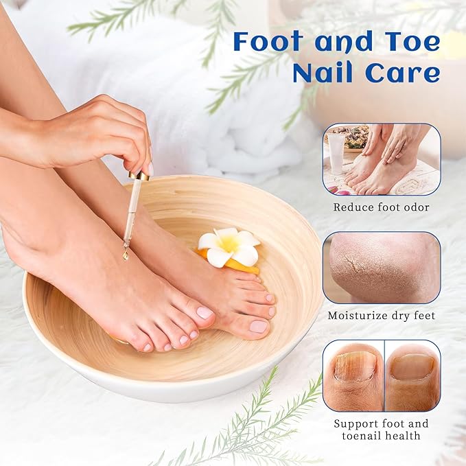 HIQILI Tea Tree Oil for Skin, Hair, Toenail, Add to Shampoo, Body Wash, Foot Soak - 3.38 Fl Oz