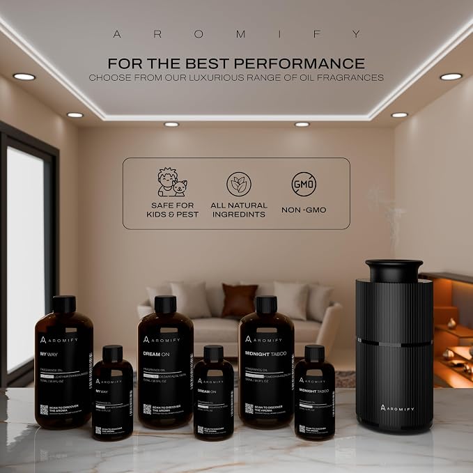Studio Waterless Diffuser, Essential Oil Diffuser Starter Kit with My Way & Cabana Oils Included, 500 Sq Ft Coverage, Portable & Rechargeable, Cold Air Diffuser for Home, Office & Car