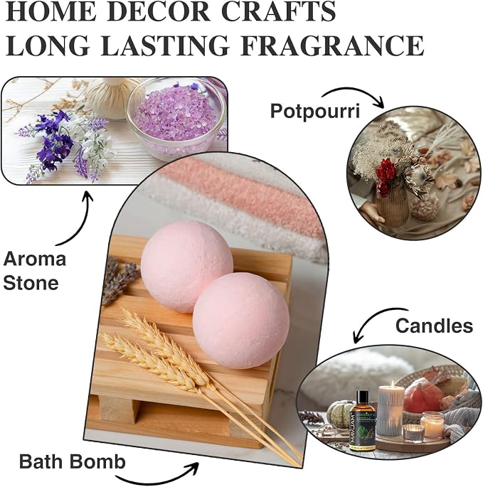 MAYJAM 100ML/3.38FL.OZ Coconut & Vanilla Fragrance Oils with Glass Dropper, Essential Oils for Diffusers for Home, Long Lasting Scented Oils for Diffusers Soap Candle Making