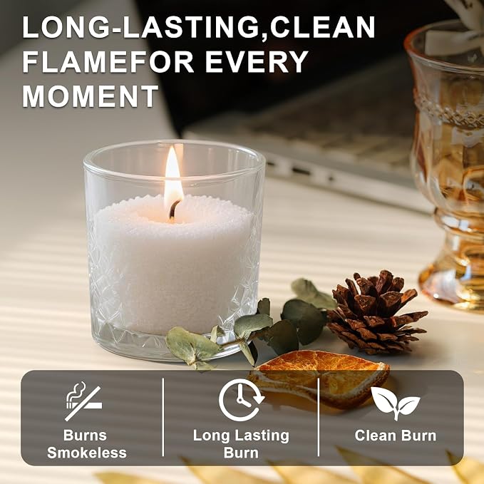 Scented Candle Sand – Lavender & Bergamot Serenity, 17.6oz Plant-Based Wax Granules with 20 Cotton Wicks, Smoke-Free Burn, Over 120 Hours of Relaxing Aroma, Crafted for Tranquil (Lavender Pines)