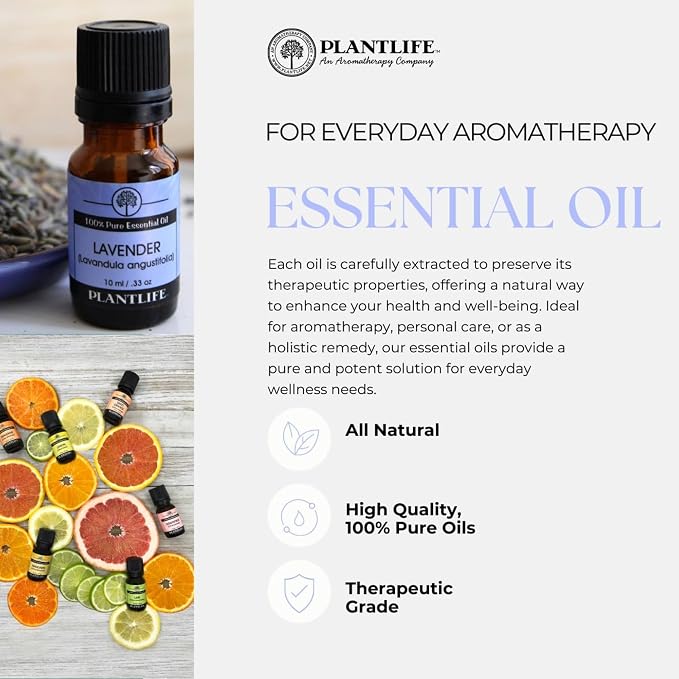 Plantlife Cedar Leaf Aromatherapy Essential Oil - Straight from The Plant 100% Pure Therapeutic Grade - No Additives or Fillers - 10 ml