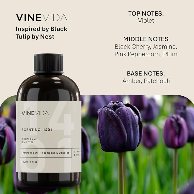 VINEVIDA [4oz] Scent No.1401 Fragrance Oil for Candle Making and Soap Making - Premium Candle Scents for Soy Candles