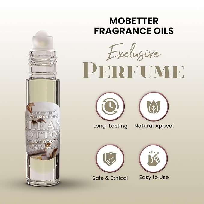 MOBETTER FRAGRANCE OILS Clean Cotton Perfume Body Oil