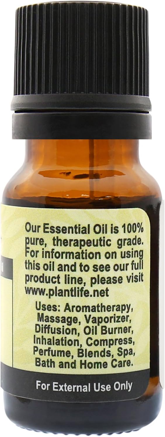 Plantlife Bergamot Aromatherapy Essential Oil - Straight from The Plant 100% Pure Therapeutic Grade - No Additives or Fillers - 10 ml