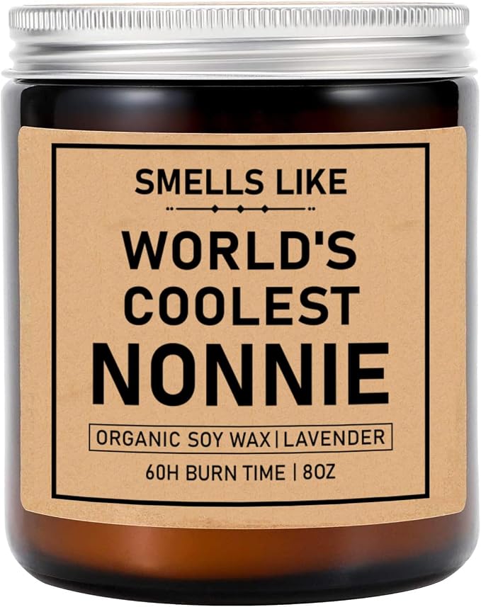 Smells Like World's Coolest Nonnie Candle - Nonnie Soy Candle - Funny Nonnie Gift Candle - Mother's Day Gift - Smells Like Candle - Candle for Nonnie - Happy Mother's Day