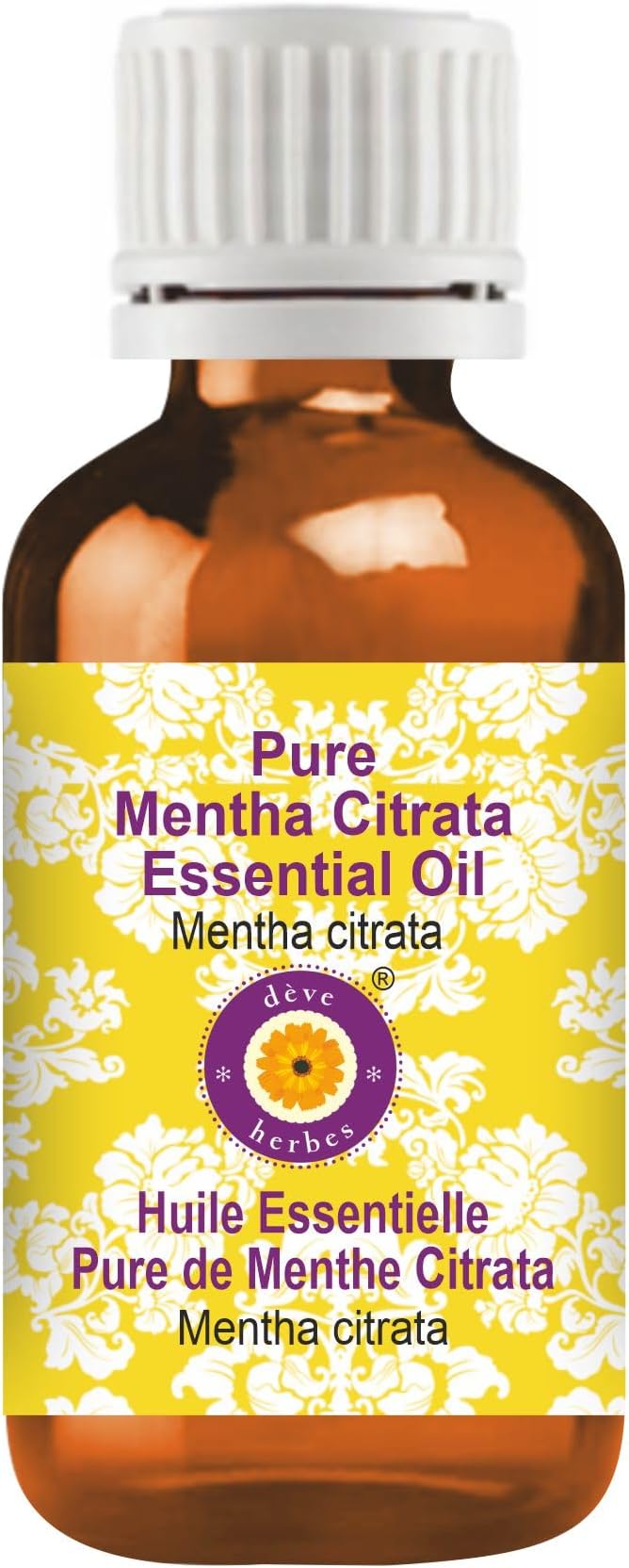 Deve Herbes Pure Mentha Citrata Essential Oil (Mentha citrata) Steam Distilled 50ml (1.69 oz)