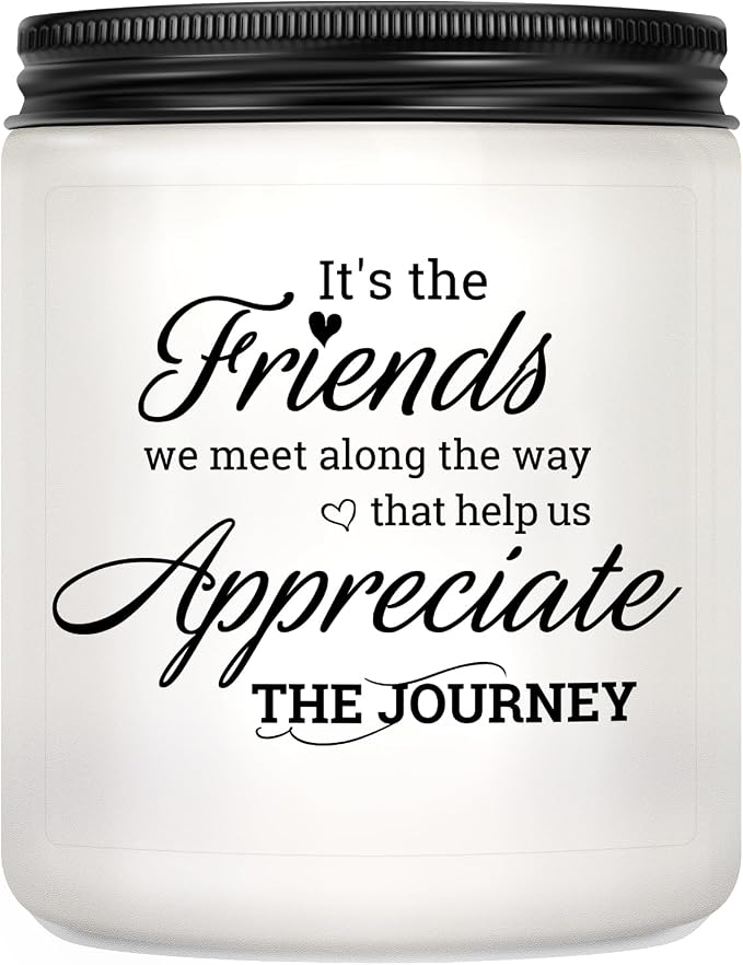 Friend Gift for Women - Birthday Gifts for Bestie, Christmas Thanksgiving Decor Gift for Best Friend Woman - Lavender Scented Candle