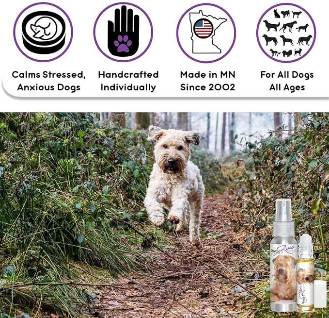 The Blissful Dog Soft Coated Wheaten Terrier Relax Dog Aromatherapy, 2.67-Ounce Spray