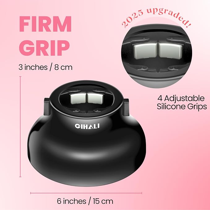 Universal Hair Diffuser “Super Sturdy” 1.7 Inch to 2.6 Inch for Natural Curly and Wavy Hair, Hair Dryer Attachment (Black Matte)