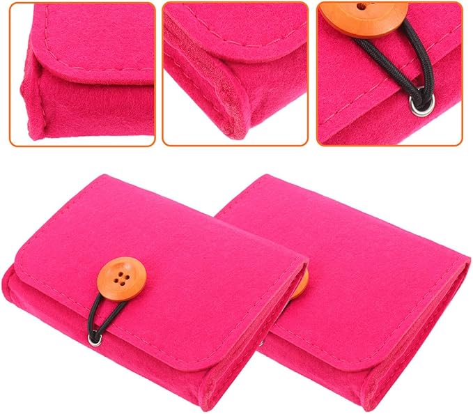 Essential Oil Organizer Bag Felt Portable Small Travel Storage Pouch with Compartments for Aromatherapy Bottles Perfume Holder