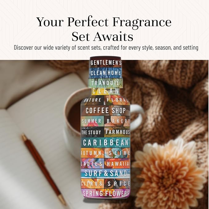 P&J Trading Fragrance Oils for Diffusers for Home Cozy Home Set Fragrance Scents for Candle Making - Soap Making Supplies - Car Diffuser Scents - Essential Home Gift Set - Amber, Clove & More