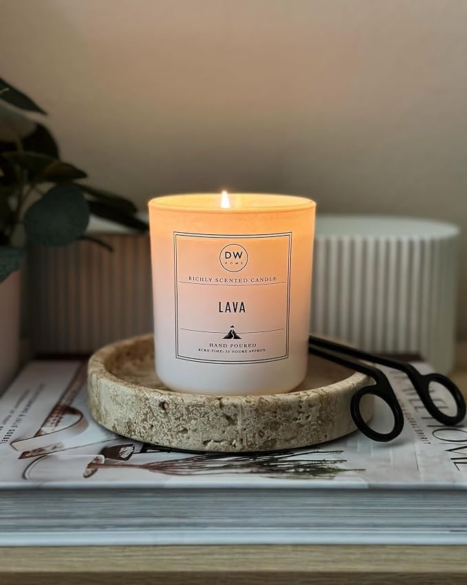 DW Home Lava Scented Candle for Home, 15 oz, Large Double Wick Candle Jar, Up to 56H Burn Time, Luxury Scented Candle for Relaxation, Gifting, Home Décor
