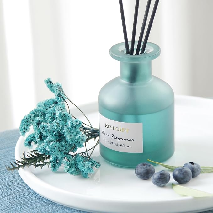 Reed Diffuser Set,Scent Diffuser with Sticks, Home Fragrance, Reed Diffuser for Bathroom, Shelf Decor, 4.06oz Bellflower
