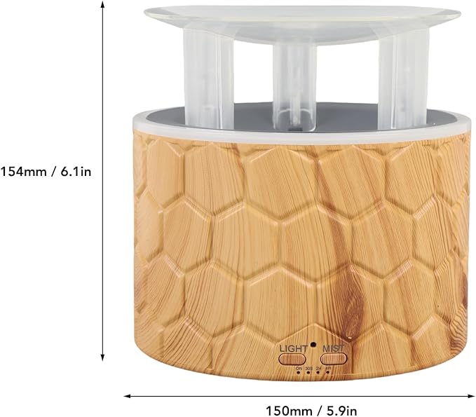 Auto Shut Off Essential Oil Diffuser,3in1 400ml Diffuser Set with Timer 2H 4H 8H for Office Home Bedroom Living Large Room (US Plug 100-240V)
