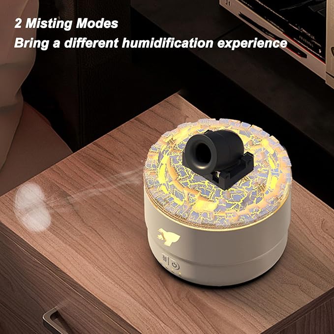 USB Fragrance Diffuser, Ultrasonic Cool Mist Humidifier with 7 Color LED Lights and Auto Shut Off for Home Office Bedroom Car White 300ml