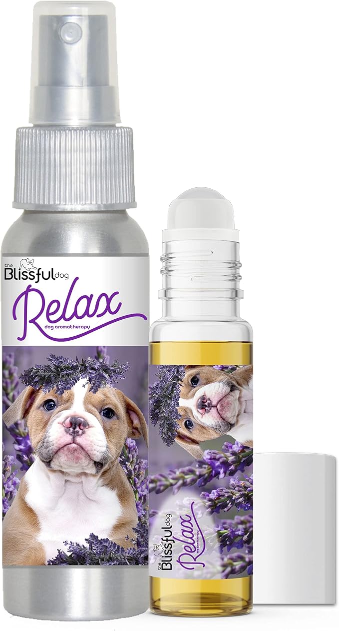 The Blissful Dog American Bulldog Relax Roll-ON Aromatherapy for Dogs - Anxiety Relief for Dogs