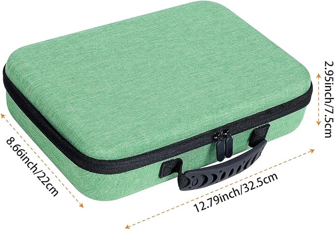 Essential Oils Carrying Case Holds 60 Bottles with Detachable Pad, Green