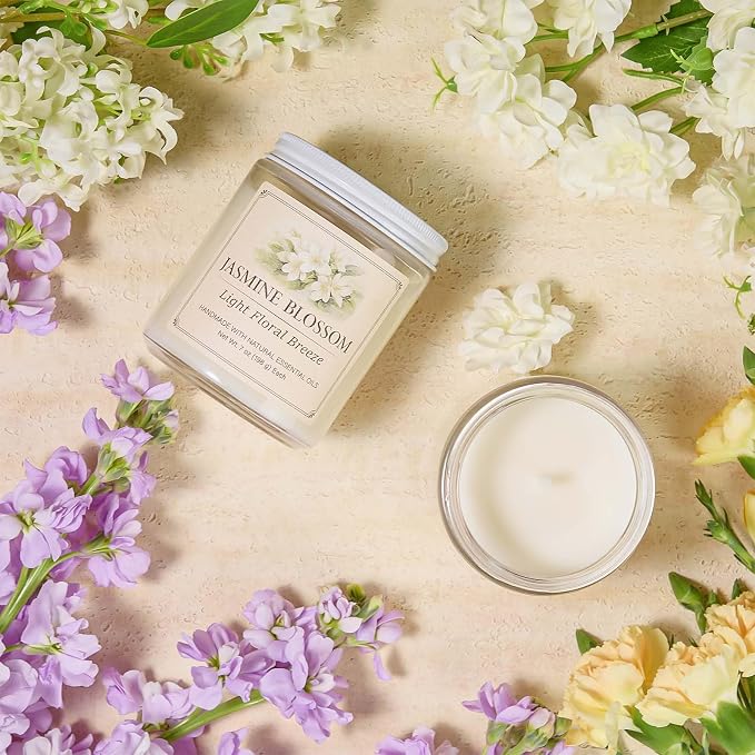 Scented Candle Gift Set, 6 Pack 7oz Natural Soy Wax Aromatherapy Candles, Coconut Vanilla Lemon Verbena Fresh Linen Scents, Long Burning Candles for Home Relaxation & Gifting