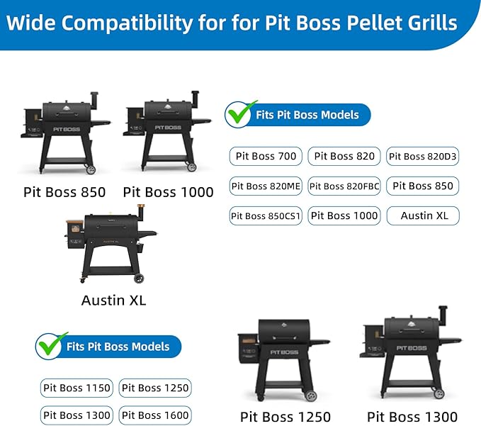 Heat Deflector for Pit Boss 700 820 850 Series, Stainless Steel Flame Tamer for Pit Boss 1000 1150 1250 1300 1600 Series Pellet Smoker Grill, Heat Baffle Diffuser for Pit Boss Replacement Parts