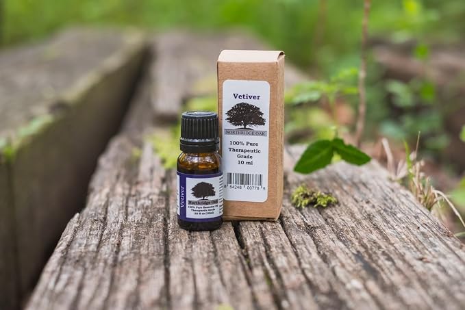 100% Pure, Undiluted Vetiver Essential Oil - Therapeutic Grade Vetiveria zizanoides Oil for Aromatherapy…