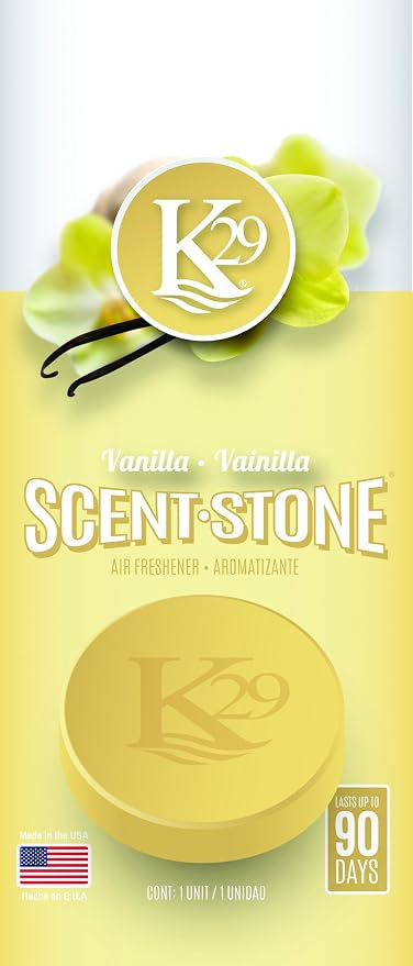 (K16013-4) K29 Stone 'Vanilla' Air Freshener, (Pack of 4)