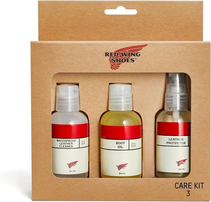 Red Wing Shoes Mini Care Kit #3 for Oiled Waterproof Full Grain or Nubuck Leathers