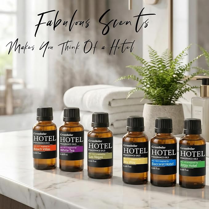 Essential Oils Set-Hotel Collection Diffuser Oil Gift Set,Premium Essential Oil for Diffusers, Home Care, Fragrance, Humidifiers