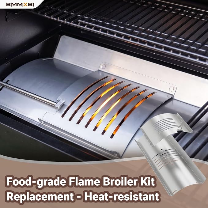 Flame Broiler Slide Cover Bottom Kit Replacement for Pit Boss 1600 Series Pellet Grill Accessories, for Pit Boss Grill PB1600CS, Pro Series 1600 Elite PB1600PS2 Series Grills Parts
