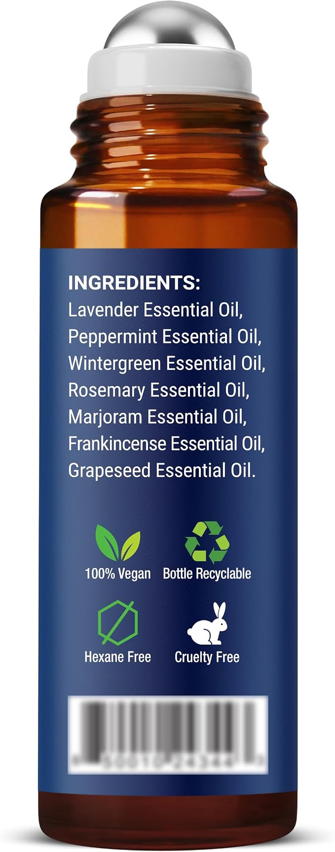 Muscle Relief Essential Oil Roll-On 10 ml - Pure & Natural Prediluted Blend for Sore Muscles, Aches & Recovery - Easy Roller for Athletes & Active Lifestyles - Nexon Botanics