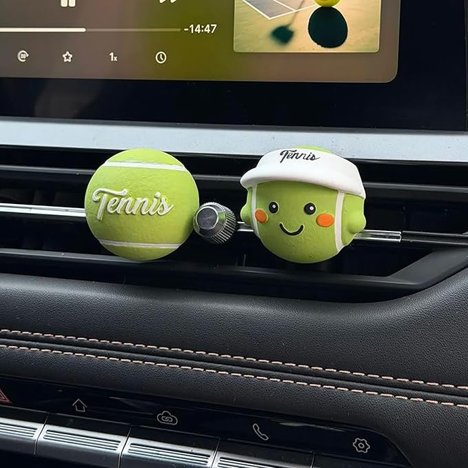 Golf Car Air Freshener Vent Clip Set (3 Pack), Plaster Diffuser, Cute Car Accessories (Essential Oil Not Included)