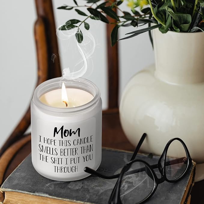 Gifts for Mom from Daughter Son, Mothers Day Birthday Christmas Thanksgiving Gifts for Mom,Stepmother Adoptive Mother, Lavender Scented Candle