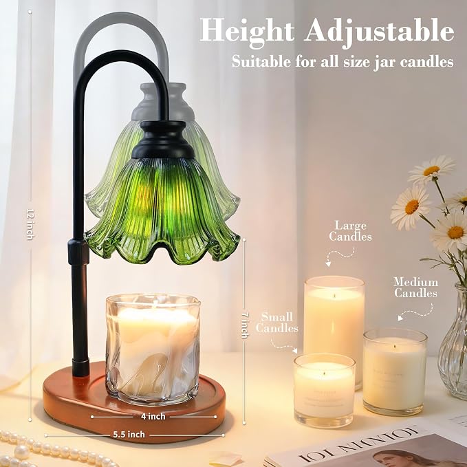 Candle Warmer Lamp with Timer, Christmas Decorations Indoor, Birthday Gifts for Women Mom, Warming Gifts for Office, Dorm, Apartment & New Home Decor