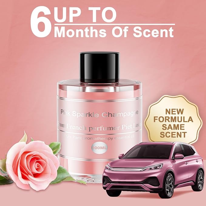Amor Lyris 3.5OZ/100ml Large Car Air Freshener Refill, CO01/Dedicated Perfume Long Lasting Air Fragrance Essential Oil Diffuser 6 Months, Car Diffuser Refill Made of Natural Plant Extracts