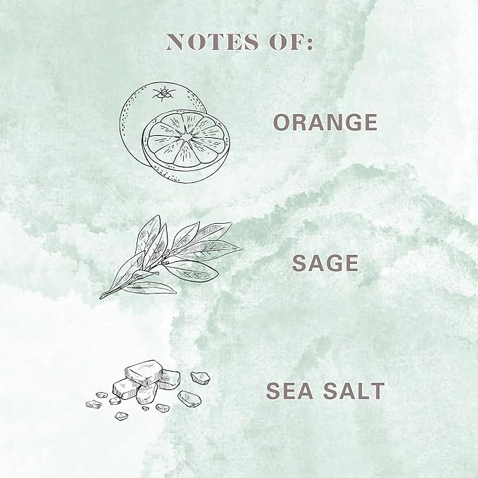 Frosted Scented 2 Wick Candles AW (Cleanse (Fresh Orange + Sage Leaf + Sea Salt))