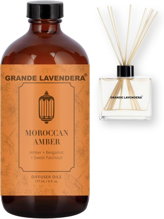 Grande Lavendera® Moroccan Amber Aromatherapy Diffuser Oil, 6 fl oz