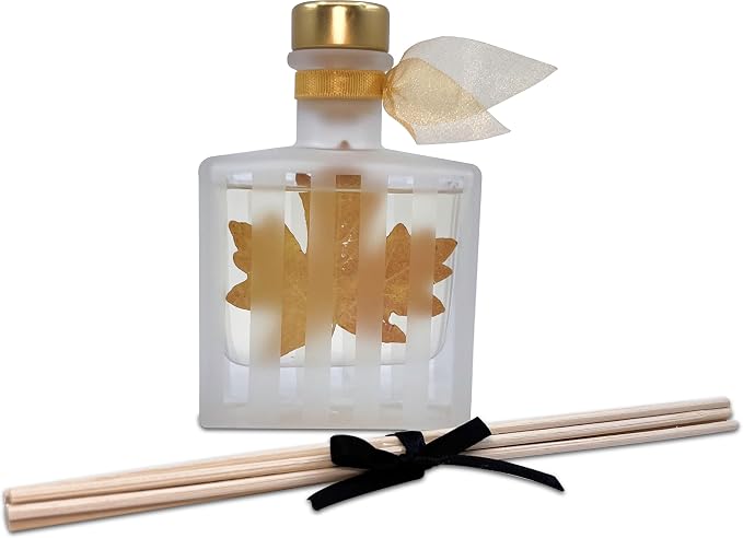 Reed Diffuser Set, Spiced Pumpkin Scented Oil Diffuser with Sticks, Home Fragrance Accessories for Bathroom Shelf Decor, Aroma Diffusers for Home or Office Fall Decor, USA Made