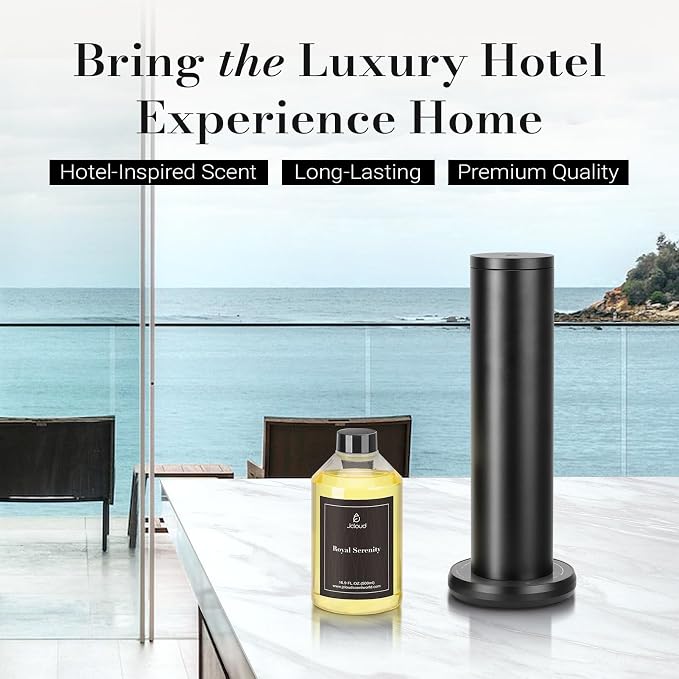 JCLOUD Royal Serenity Hotel Diffuser Oil 16.9 Fl Oz (500mL), Inspired by 5-Star Hotel Scent, Luxury Cold Air Diffuser Oil Refill & Essential Oils Bulk for Home, Offices