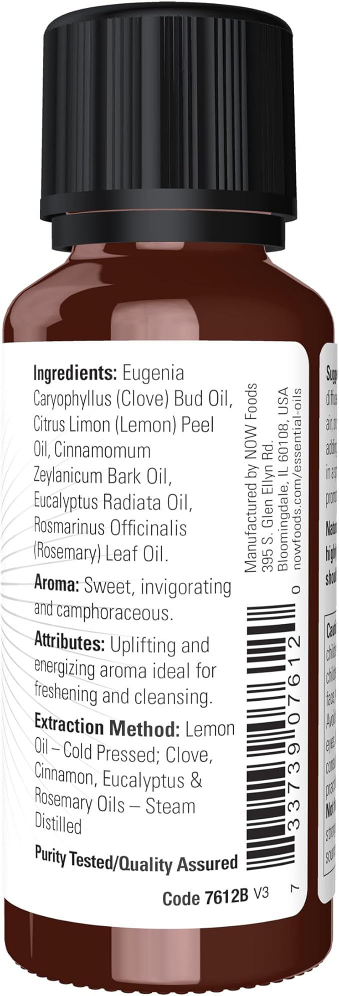 NOW Essential Oils, Nature's Shield, Energizing Aromatherapy Scent, Blend of Pure Essential Oils, Vegan, Child Resistant Cap, 1-Ounce