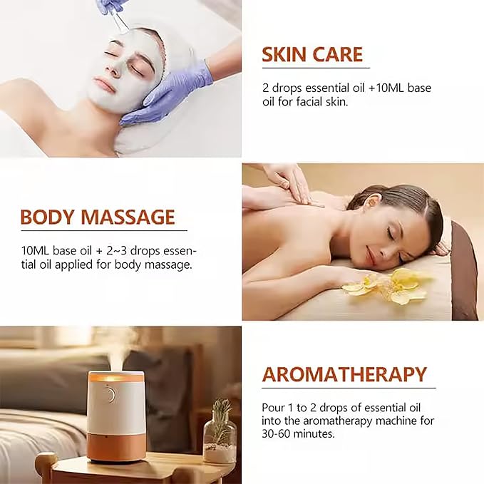 Essential Oil Roll On for Stress Relief, Sleep, Calm | Calm Essential Oil Roll On, Aromatherapy Roll On Oil Blends for Massage, Self Care Relaxation Gift