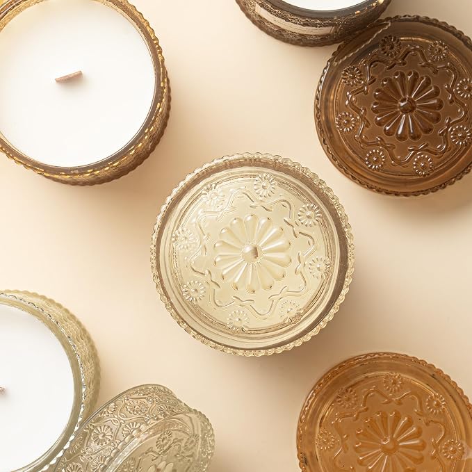 LA JOLIE MUSE Vanilla Zest Scented Candles for Home,19 oz Natural Soy Wax | Large Jar Luxury Candle, Clean Non Toxic, Gift for Women & Men, Decorative Gourmand Candle, Wood Wick, Lemon Coconut Bergamot