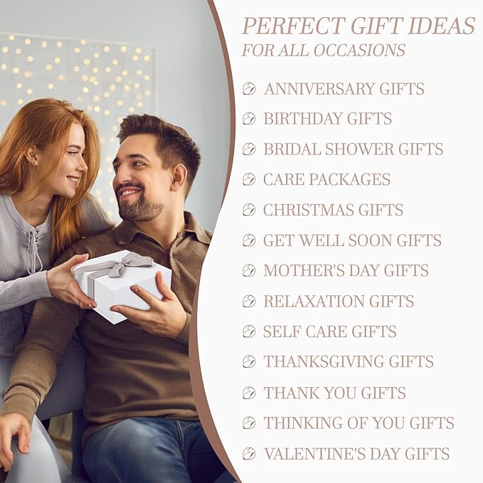 EXTALOW Spa Gifts for Women Bath and Body Gift Baskets Bridal Shower Gifts Coconut Lavender Home Spa Set Self Care Gift for Mom Sister Her Wife Birthday Gifts Spa Kit Care Package Thank You Gift