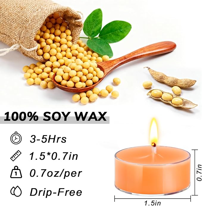 Colored Scented Tealight Candles, 16 Pack Soy Wax Colorful Tea Lights in 4 Scents for Home Decor, Relaxation & Gifts | Long-Lasting | Cedar, Amber Sandalwood, Lavender, Fig & Patchouli