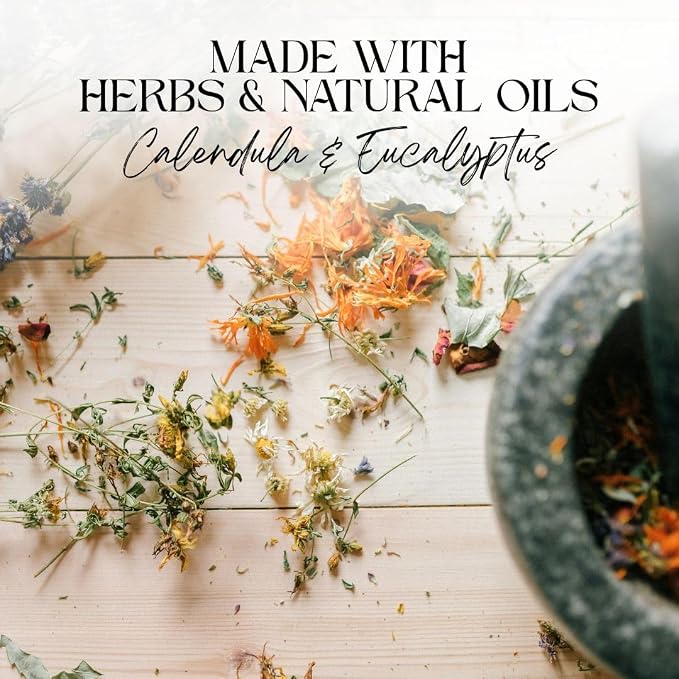 CIRCE Healing Spell Oil - Invite Peace & Emotional Balance - Add to Bath, Use in Rituals, Wear as Fragrance to Align with Desires - Coconut Oil, Calendula Herb, Eucalyptus & Lavender - 1/2oz