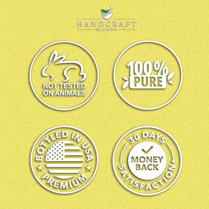 Handcraft Blends Fresh & Focused Set: Rosemary and Lemon Essential Oils – (2 x 4 Fl Oz) – 100% Pure & Natural – for Diffuser, Aromatherapy, and DIY Projects