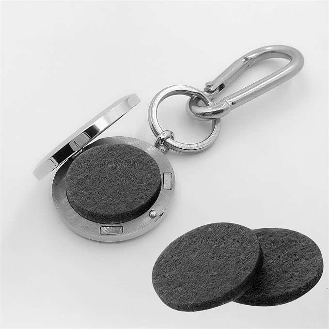 GLEAVI Aromatherapy Diffuser Refill Pads 100Pcs Cotton Essential Oil Diffuser Pads 0.86X0.86X0.11In for Car Vent Clip Necklace Air Freshener Replacement
