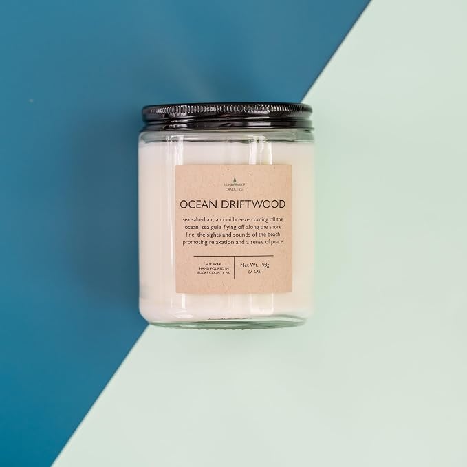 Handmade | Soy Candle (Ocean Driftwood, 8 oz.)