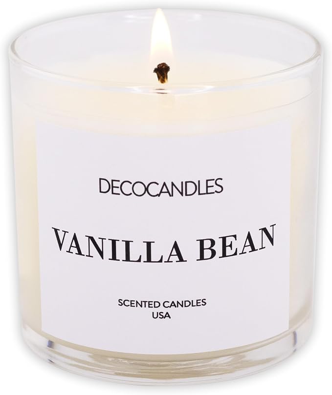Urban Concepts by DECOCANDLES - Vanilla Bean - Highly Scented Soy Candle - Long Lasting - Hand Poured in USA (6 Oz.)