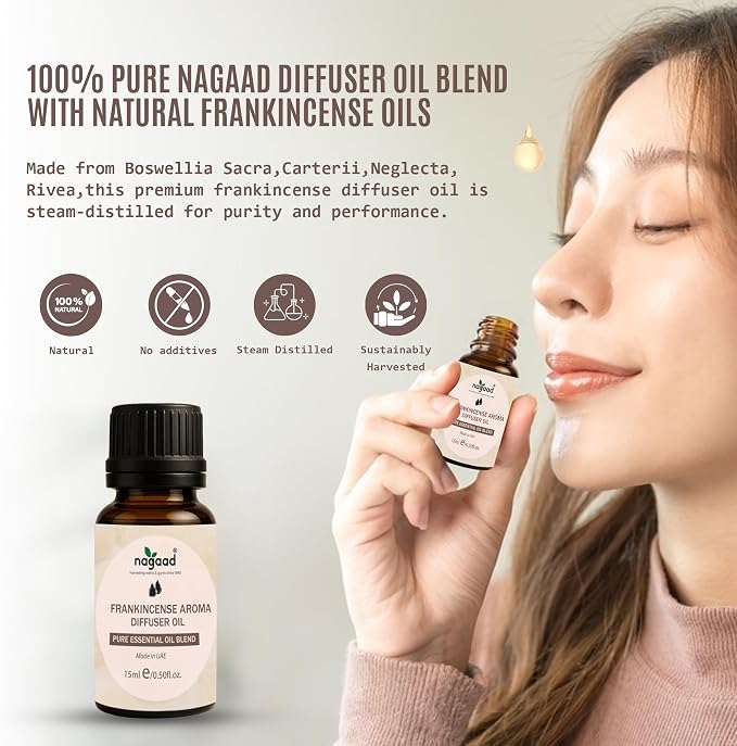 Organic Hotel Diffuser Oil – Premium Aromatherapy Fragrance Oil for Humidifier, Massage & Relaxation – Blend with Pure Frankinsence Oils for Diffusers for Home – 15ml / 0.5 fl oz