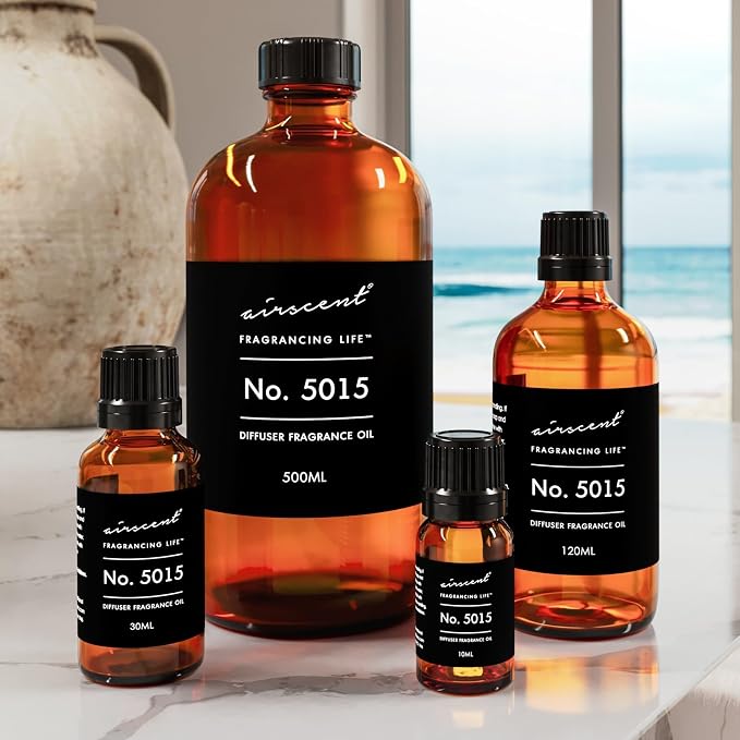 AirScent No. 5015 Perfume Dupe Diffuser Oil Inspired by Artemus Emerald - Jasmine Spiced Pepper Agarwood - Dubai Fragrance Oil for Ultrasonic and Waterless Diffusers and Crafting - 30 mL, 1 fl oz